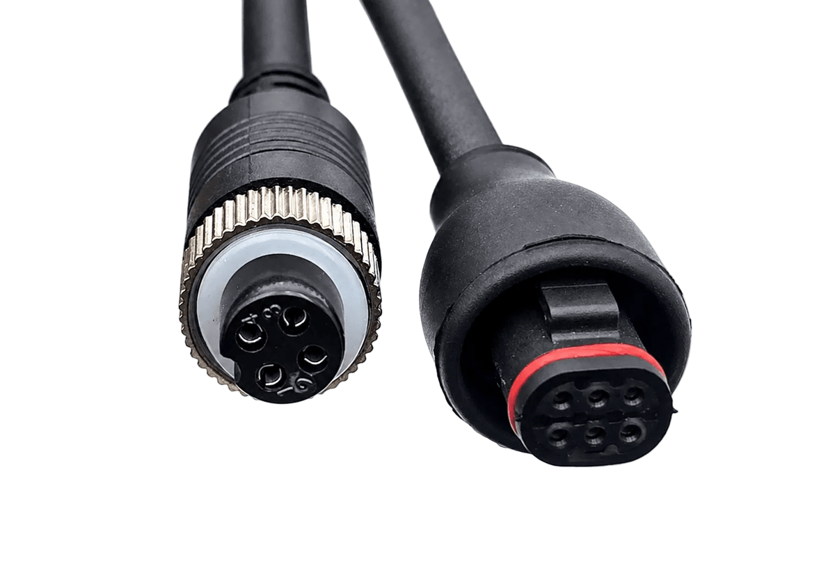 Adapterkabel Mekra 6 Pin Stecker auf 4 Pin Standard Stecker GX12
