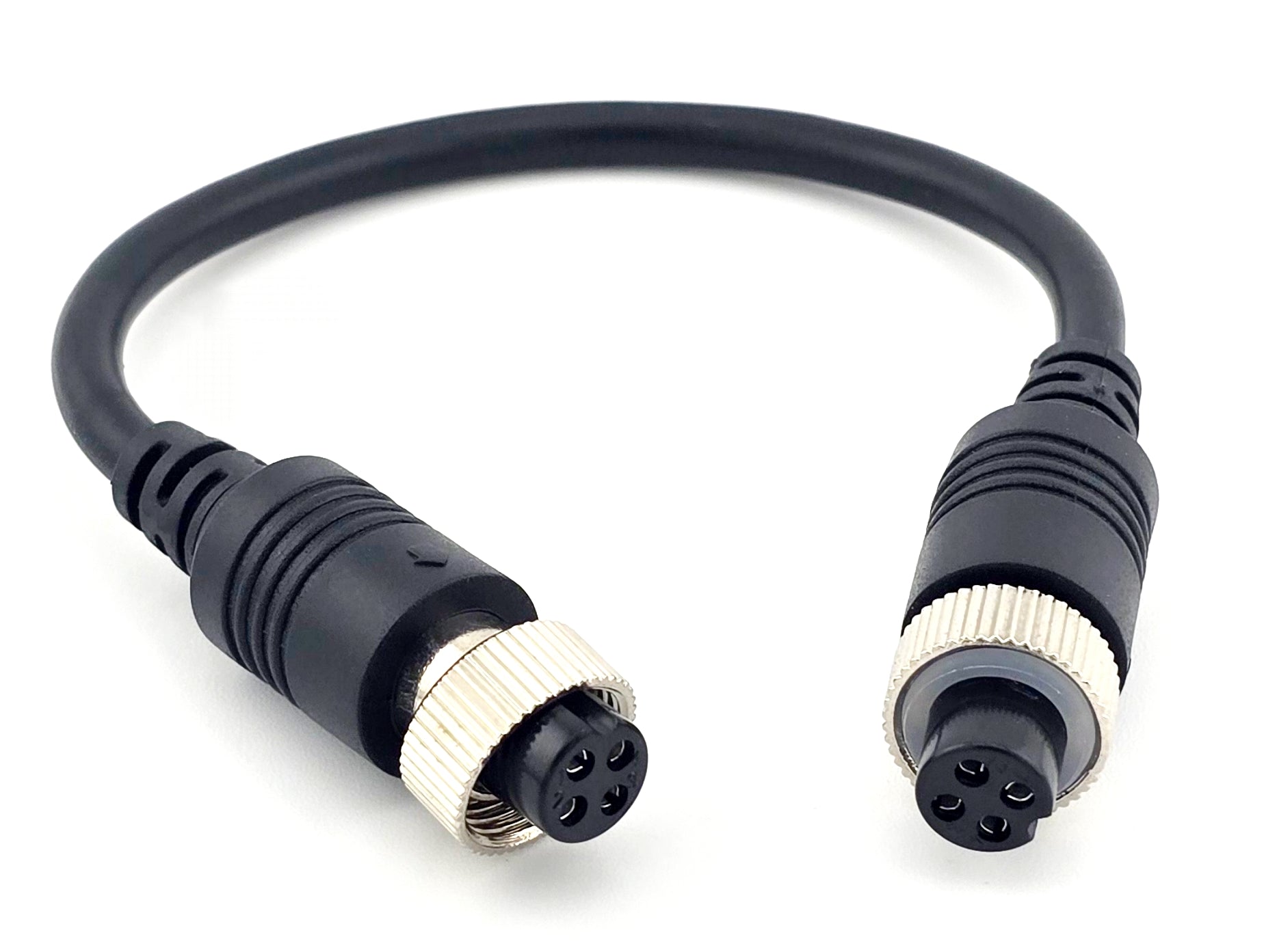 AGRACOM GX12 4-Pin Buchse auf GX12 4-Pin Buchse (f-f)