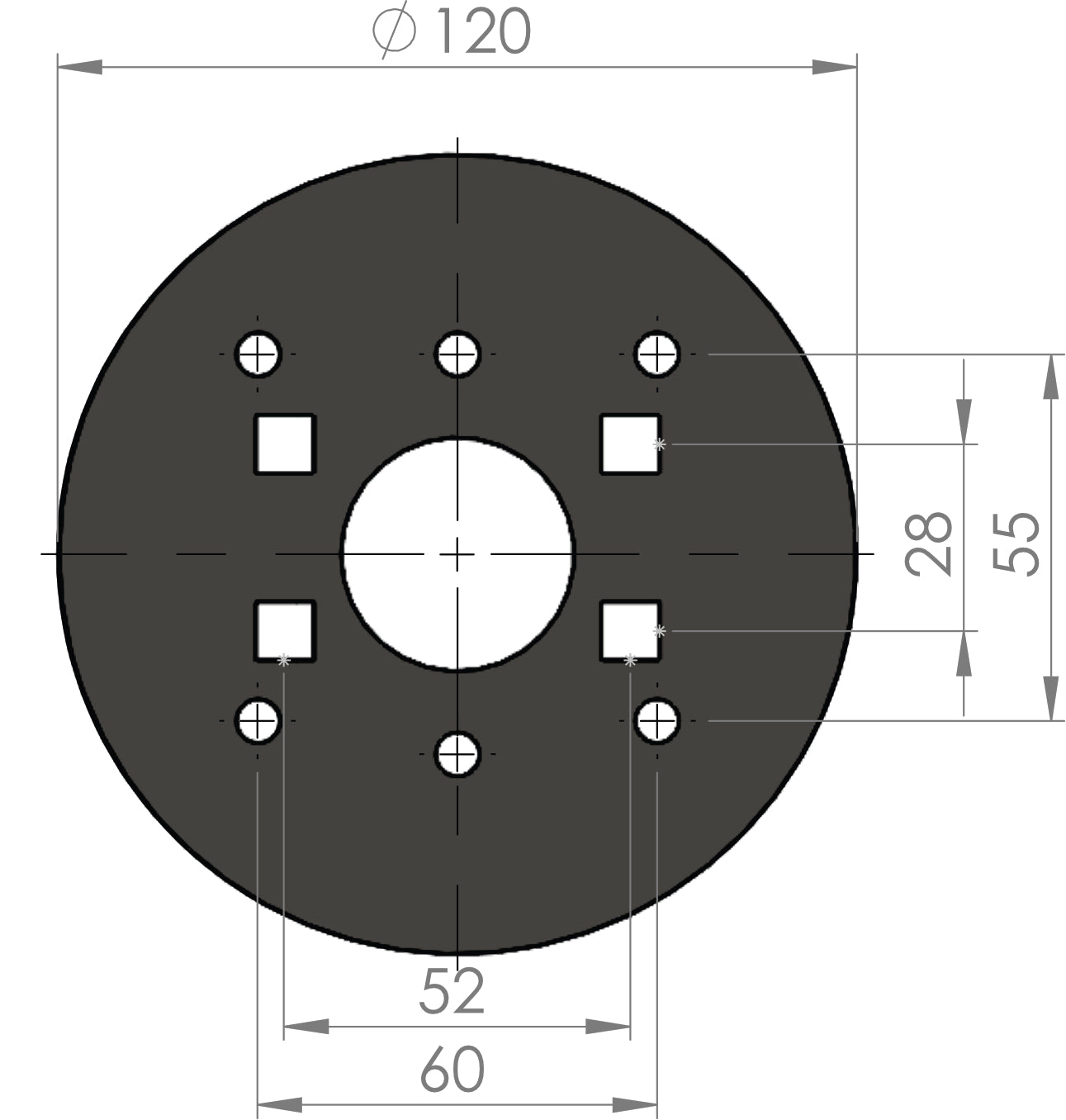 AGRACOM Querverkehr-Winkel Modul 90° + Gegenplatte