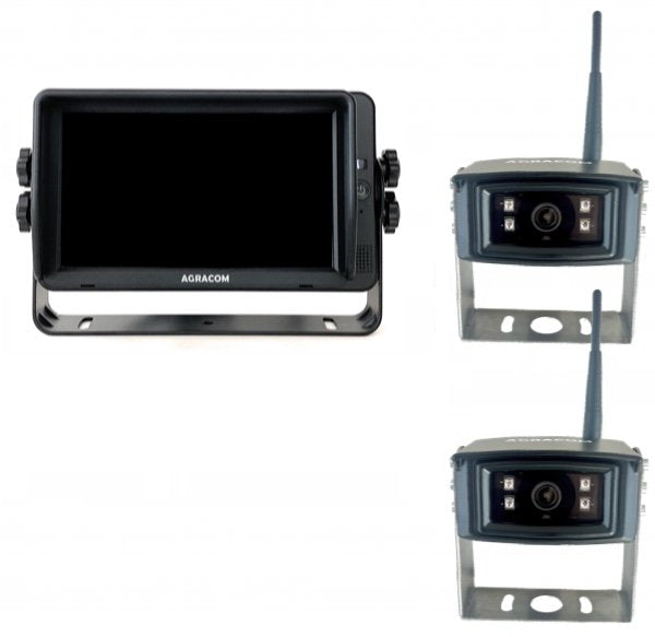 7" Profi-HD Funk Kamerasystem 2x HD Funk Kamera - AGRACOM