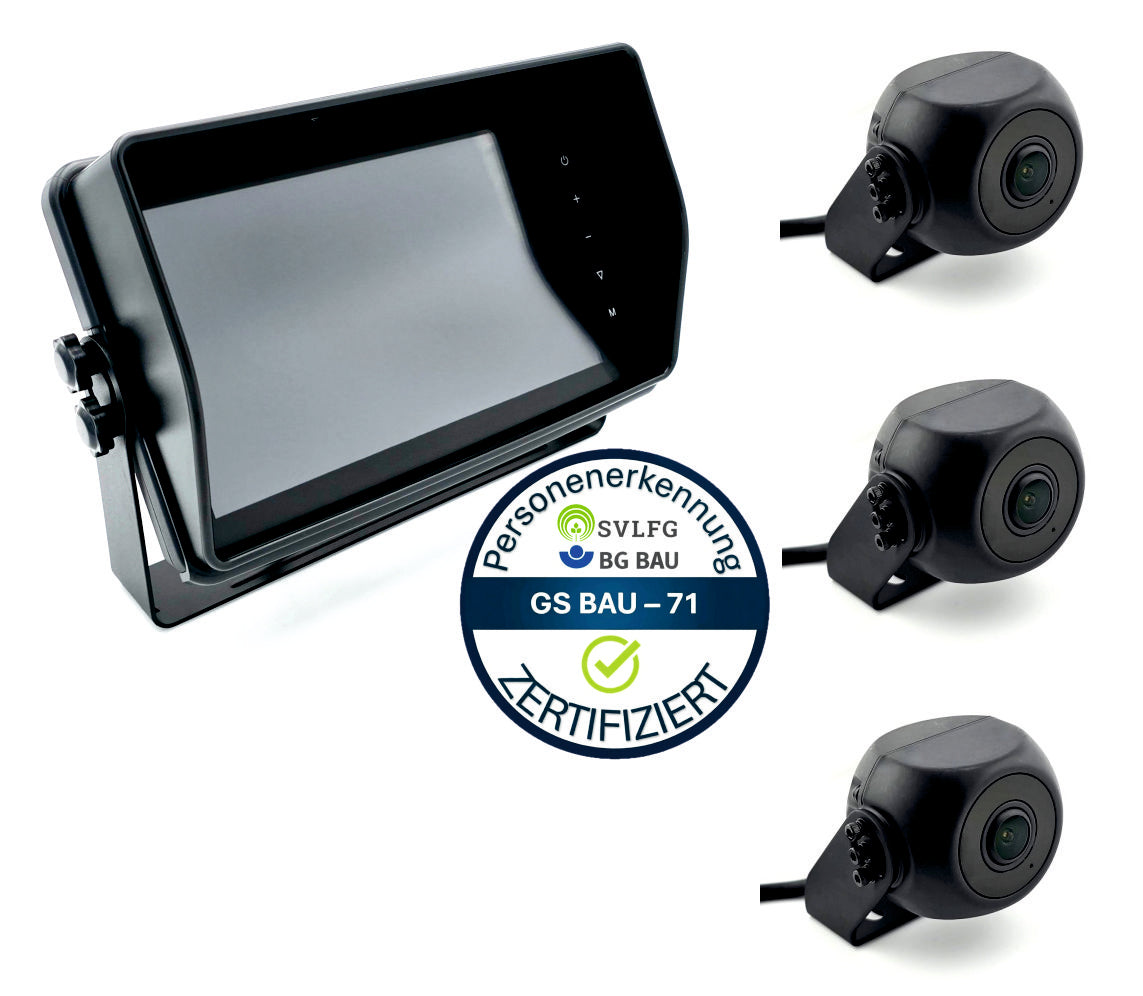 10" Profi KI Kamerasystem 3x HD Kamera - AGRACOM