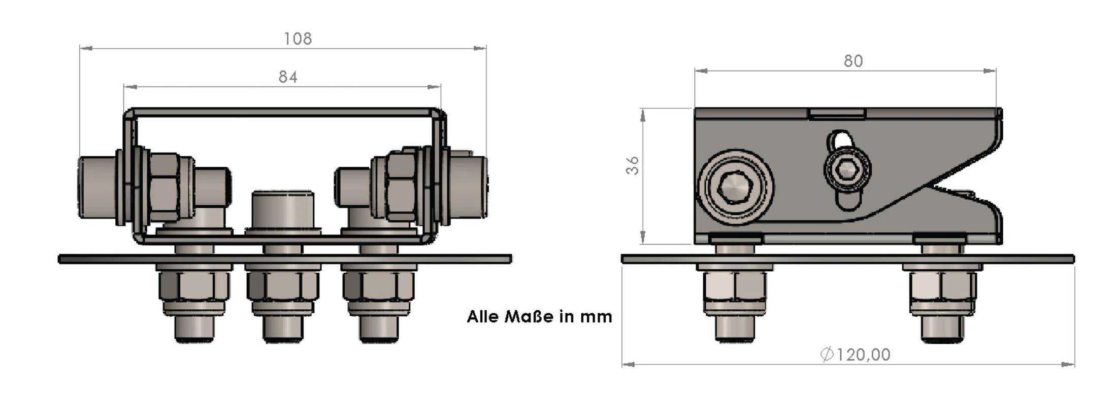 AGRACOM Querverkehr-Winkel Modul + Gegenplatte - AGRACOM