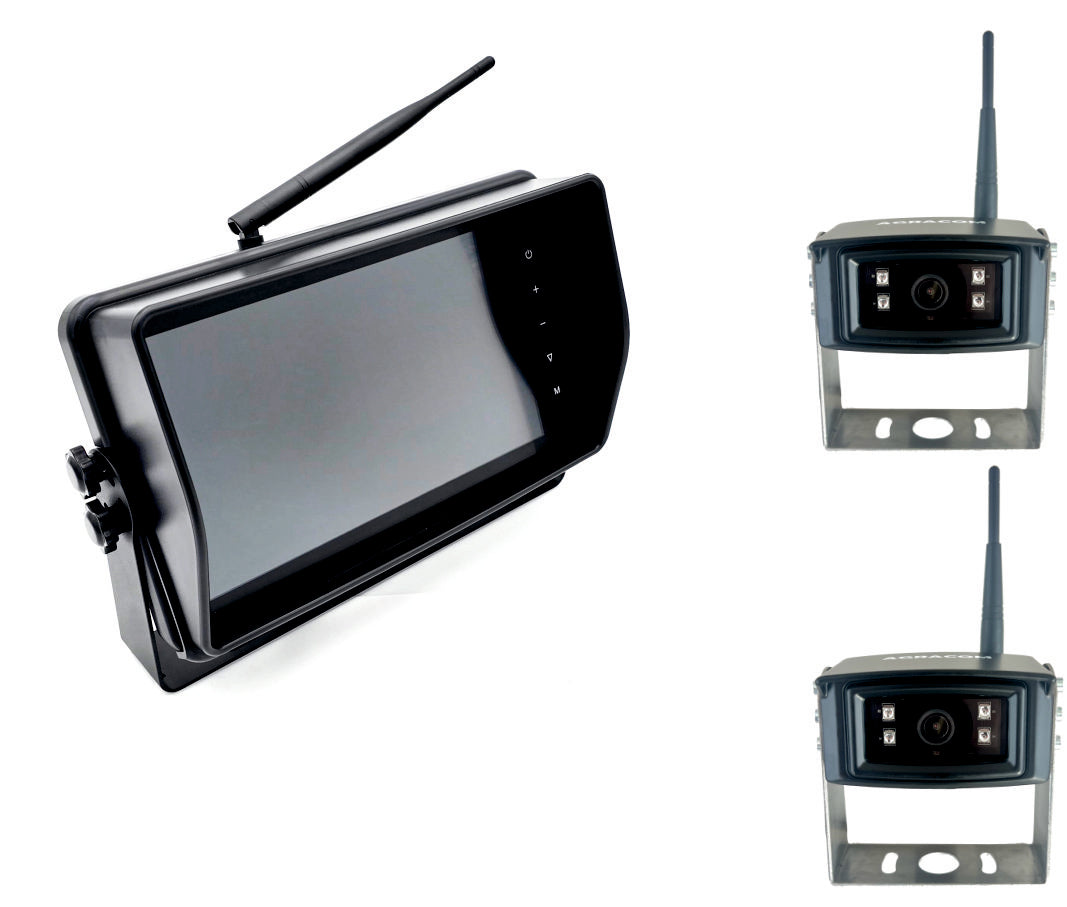 10" Profi-HD KI Funk Kamerasystem 2x HD Funk Kamera