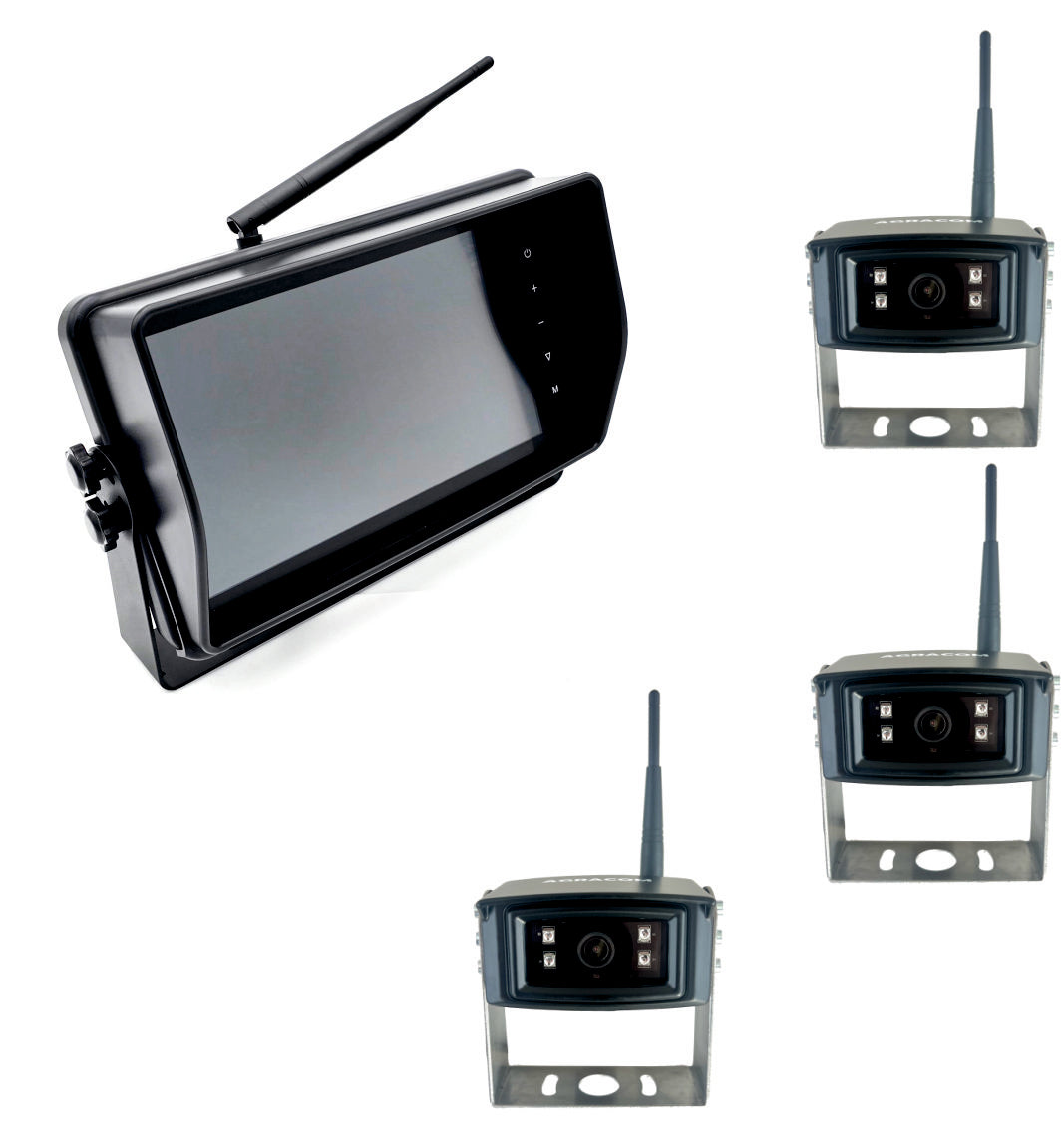 10" Profi-HD KI Funk Kamerasystem 3x HD Funk Kamera