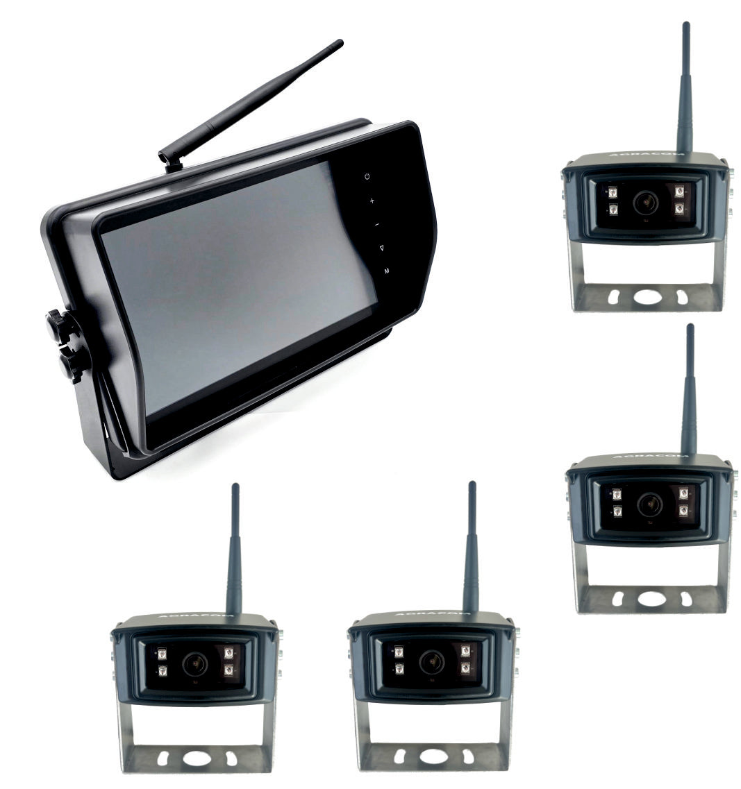 10" Profi-HD KI Funk Kamerasystem 4x HD Funk Kamera