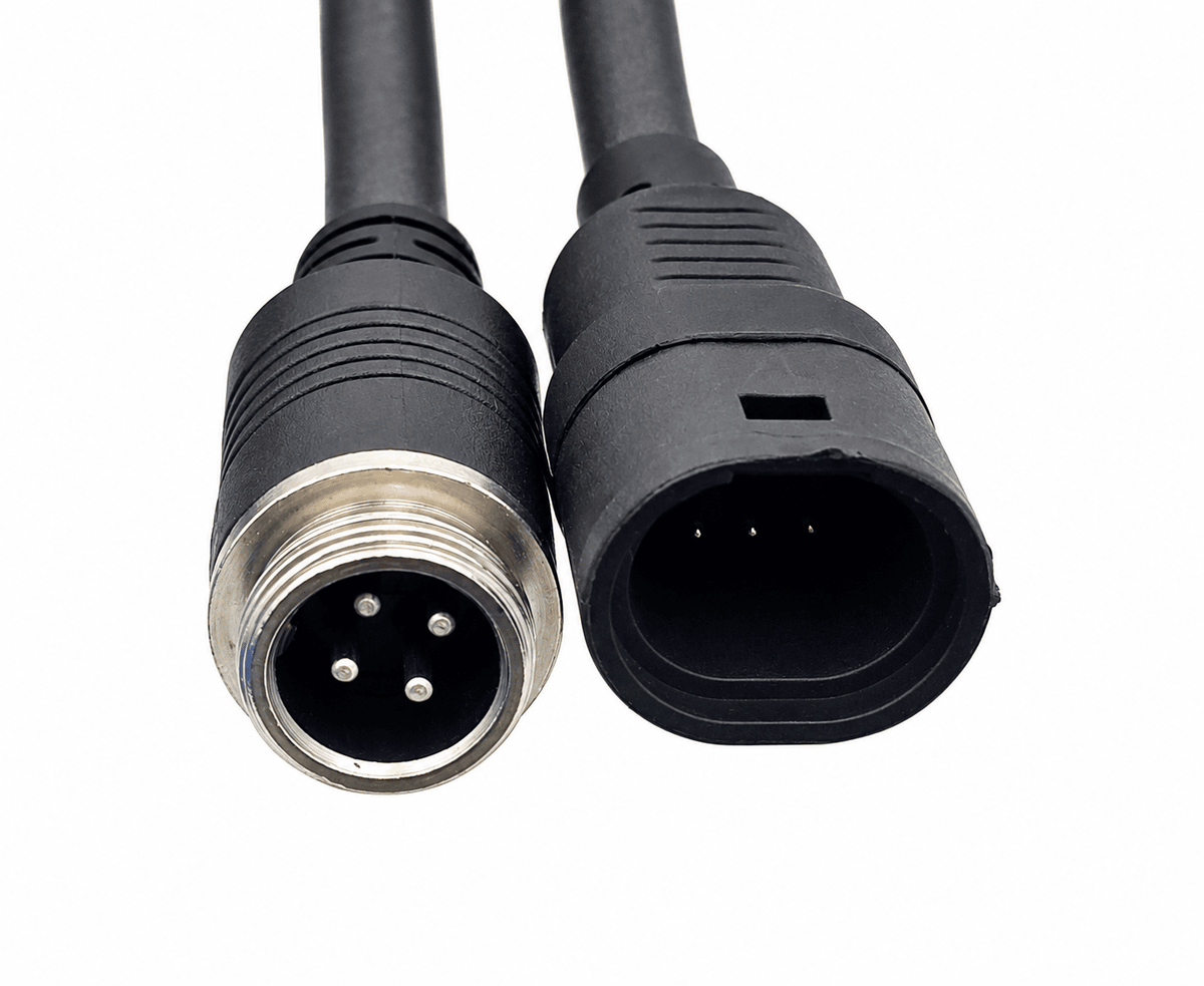 Adapterkabel 4 Pin Standard GX12 auf Mekra 6 Pin