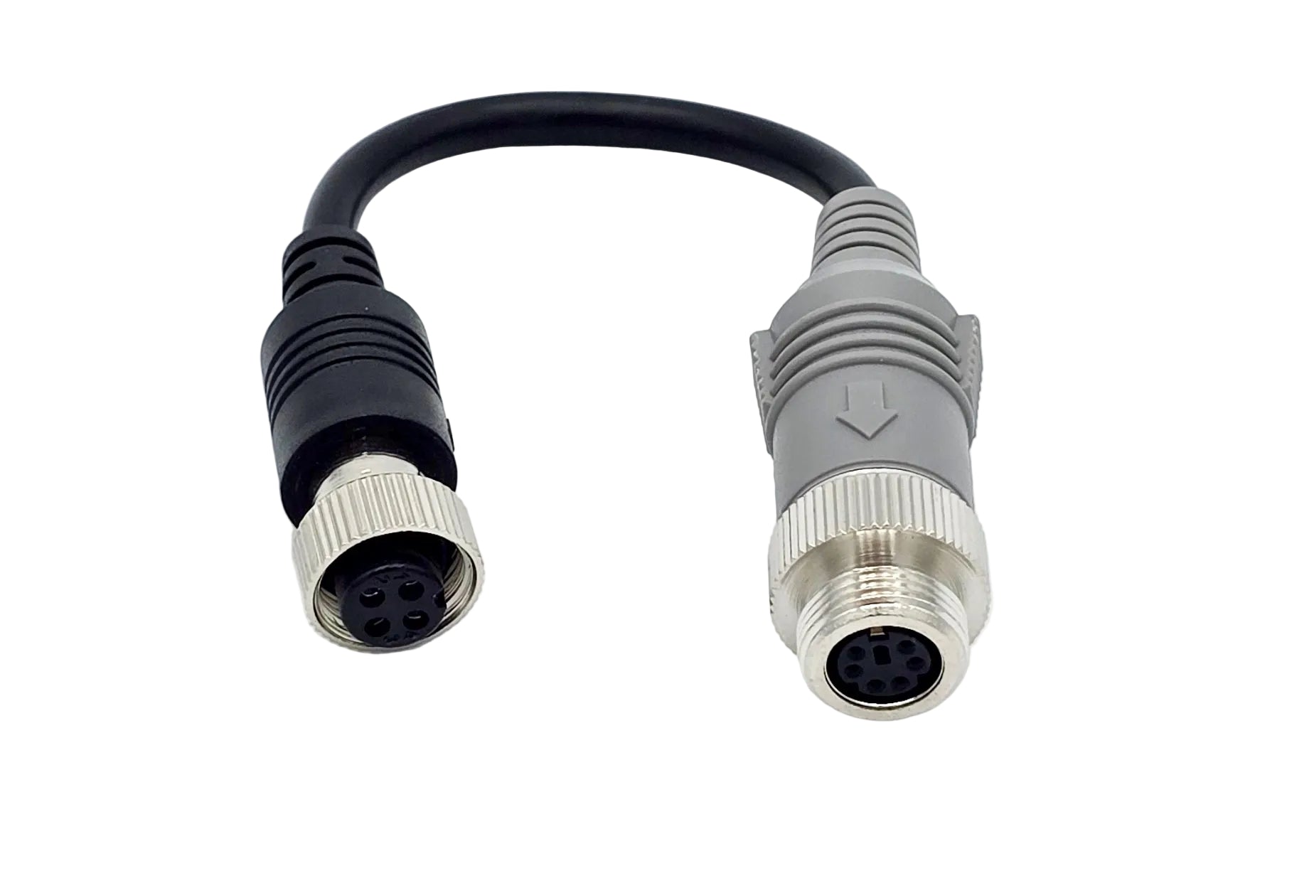 Standard 4 Pin GX12 auf Kramp 6 Pin (Verschraubt) Adapterkabel