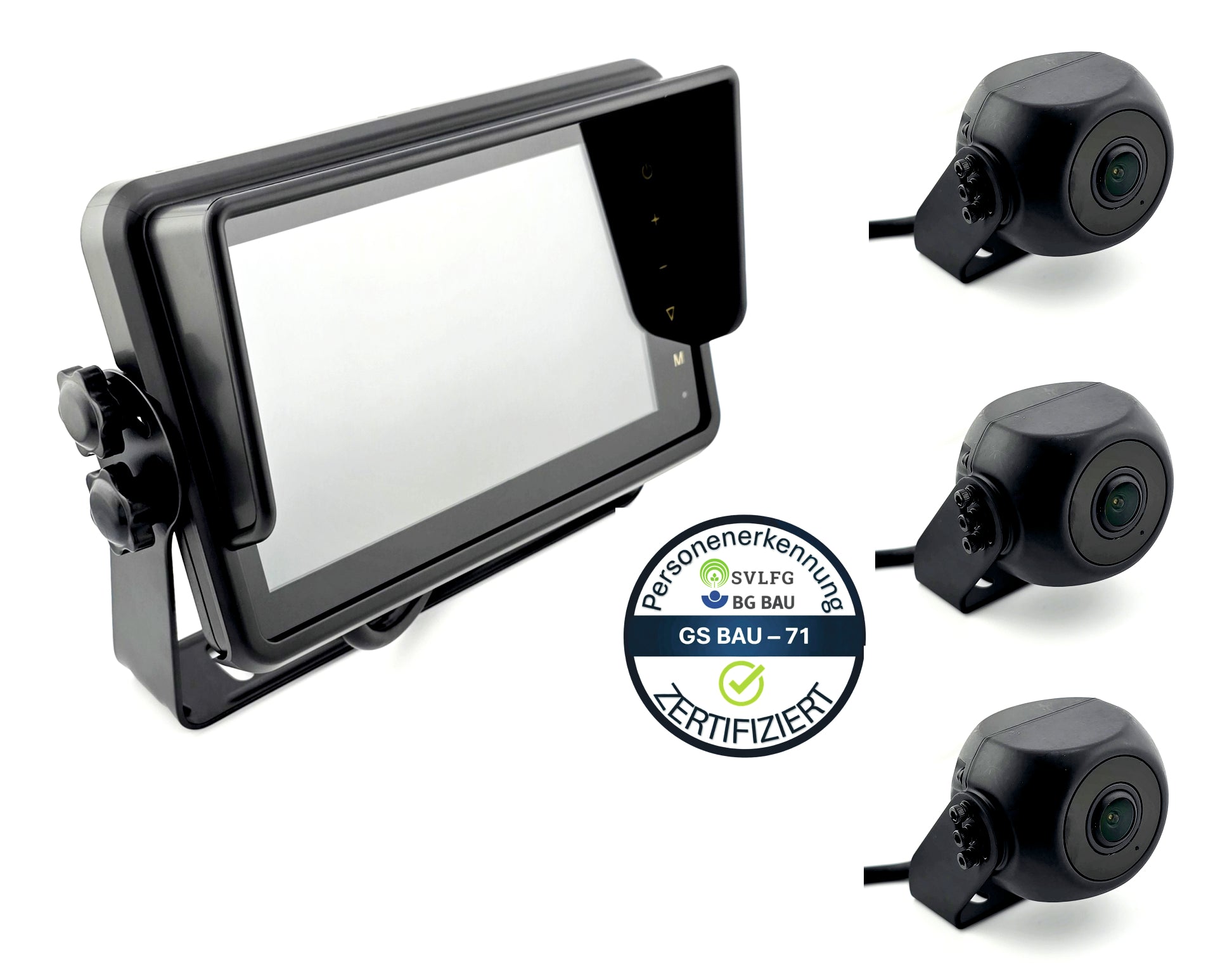 7" Profi KI Kamerasystem 3x HD Kamera