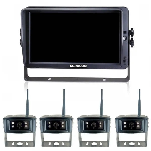 10" Profi-HD Touch Funk Kamerasystem 4x HD Funk Kamera - AGRACOM