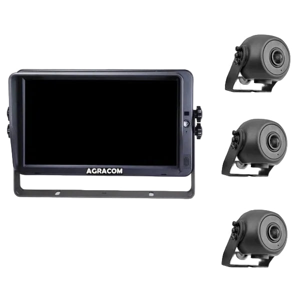 10" Profi HD Touch Kamerasystem 3x HD Kamera - AGRACOM