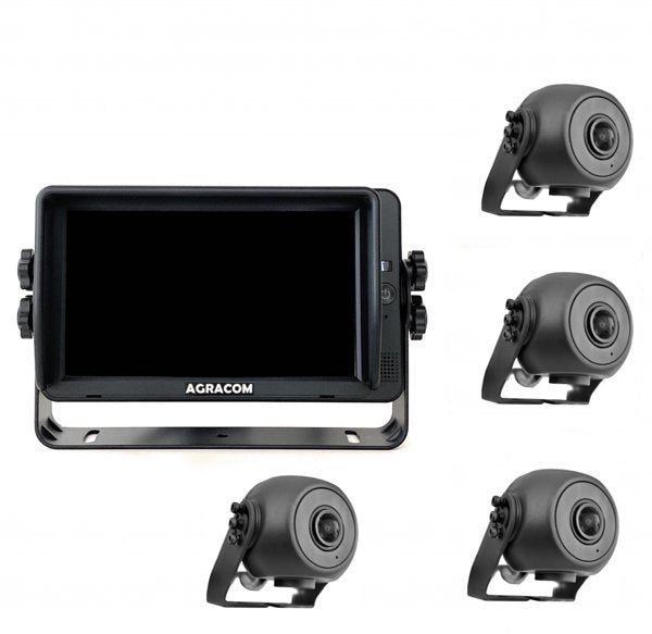 7" Profi HD Touch Kamerasystem 4x HD Kamera - AGRACOM
