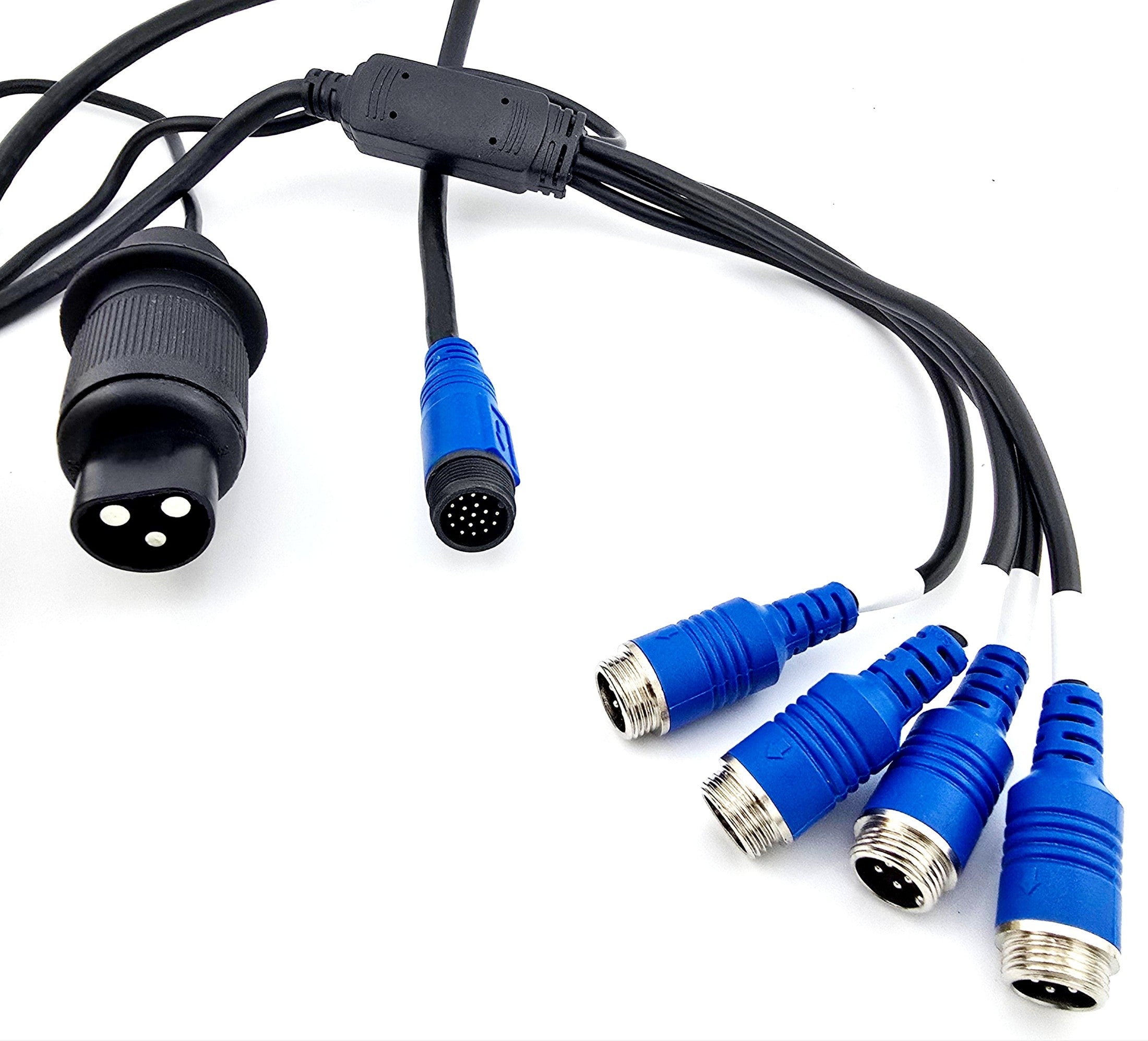 AHD Monitor QUAD Anschlusskabel mit 3 Pol.-Stecker