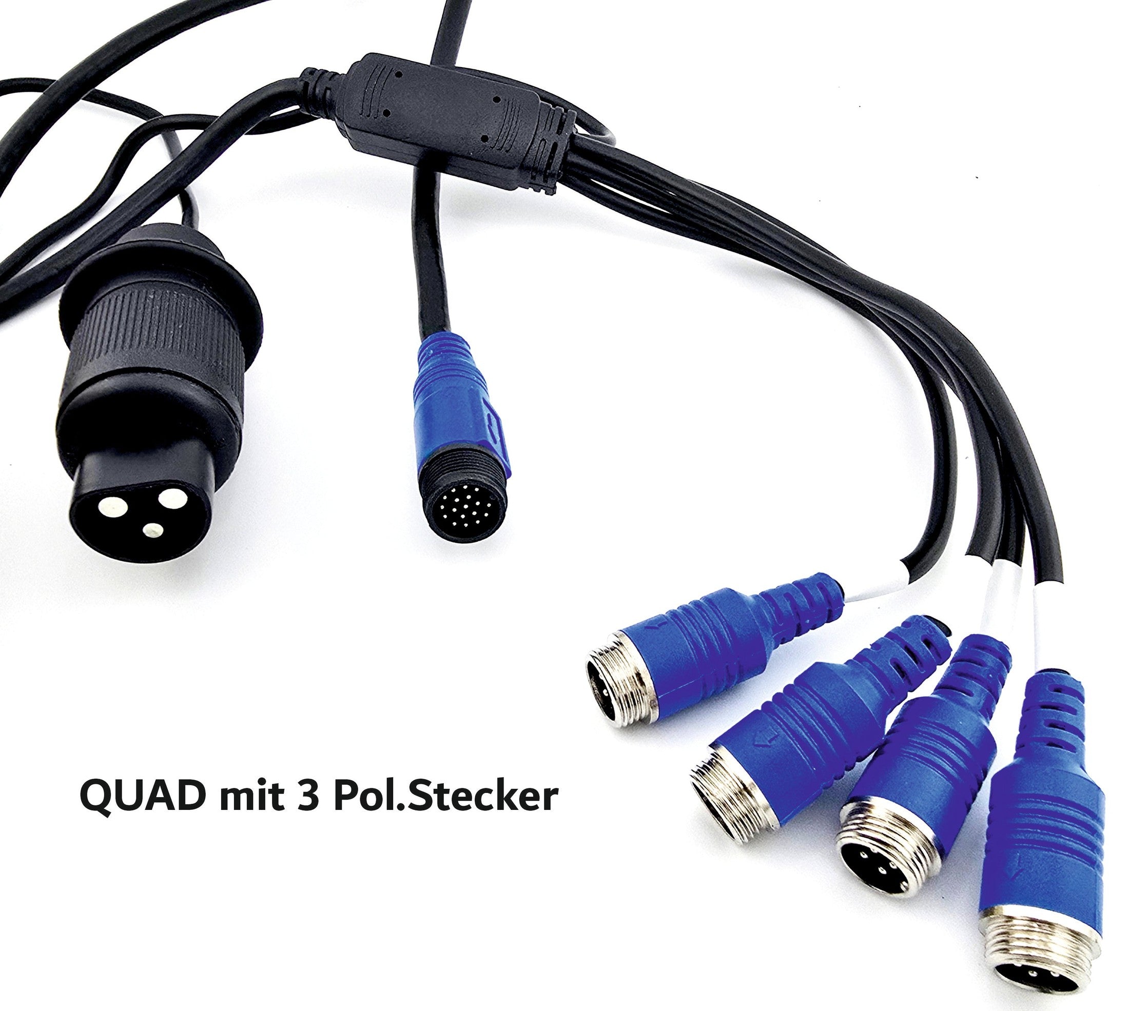 9" AHD Kamerasystem QUAD mit 1x HD Kamera