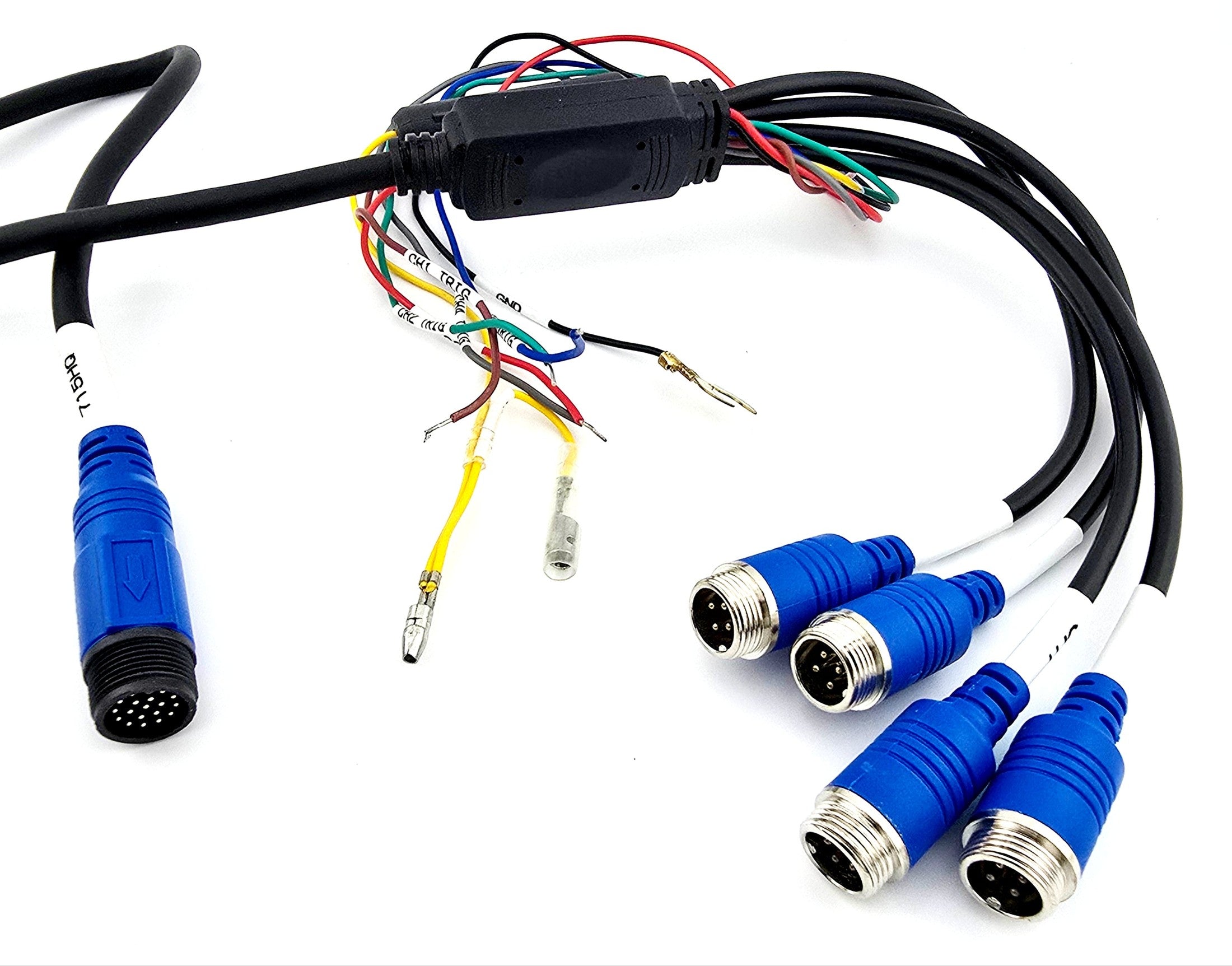 AHD Monitor QUAD Anschlusskabel mit offenem Ende+Trigger