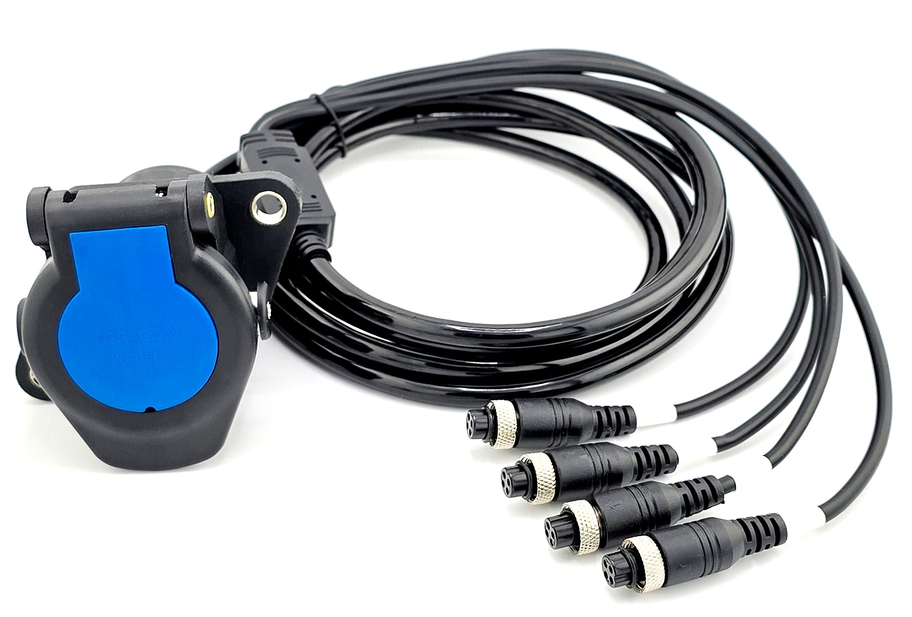 AgraConnect Blue Anschlussdose ABS Zugfahrzueg 4-Kanal - Lang - AGRACOM