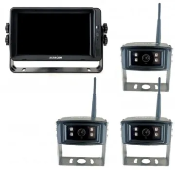 7" Profi-HD Funk Kamerasystem 3x HD Funk Kamera